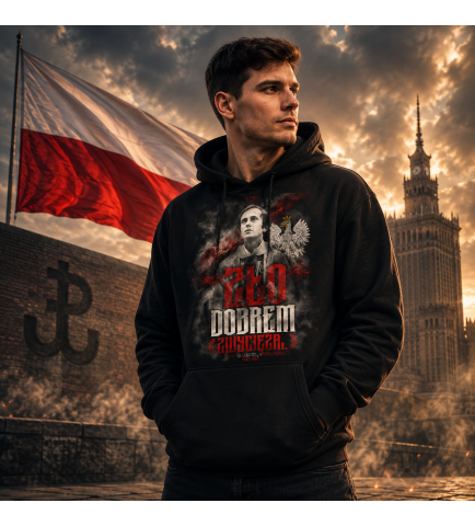 Bluza z kapturem ZŁO DOBREM ZWYCIĘŻAJ